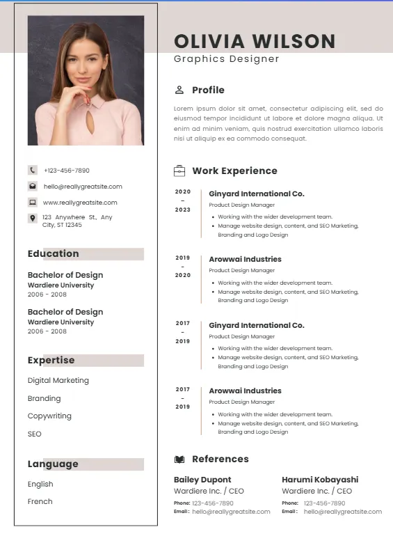 Nursing CV Design N6